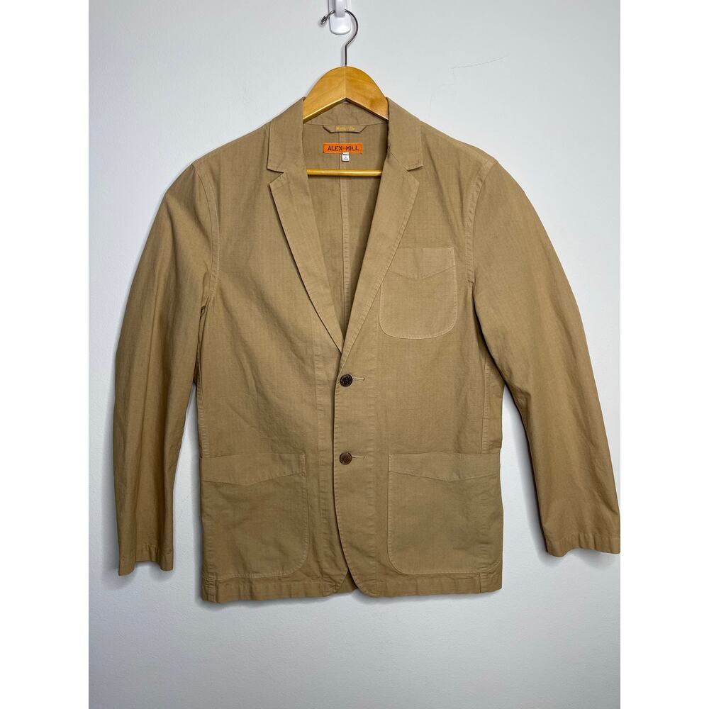 Alex Mill Men’s Unstructured Sport Coat Blazer size M Cotton Faded Khaki Casual